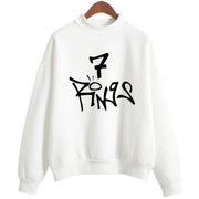 7 Rings Sweatshirt As Seen On Ariana Grande Seven Rings Print in Pink, Black, White, Light Blue Size S, M, L, XL, XXL, 3XL