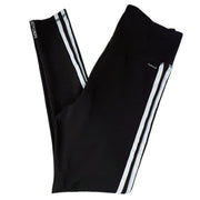 Adidas White Three Stripped Pants in Black Size S