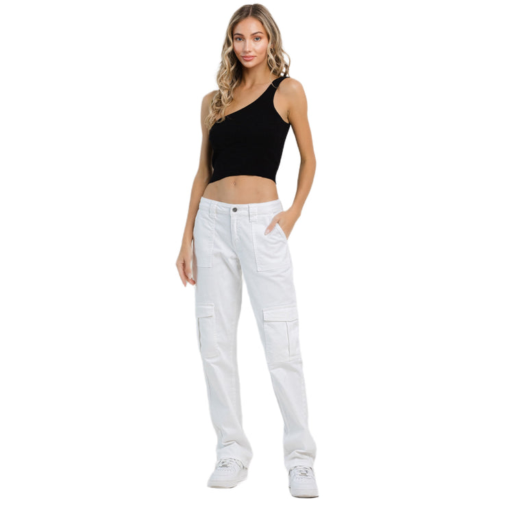 Jelly Jeans White Straight Cargo Pants Size 1, 3, 5, 7, 9, 11, 13