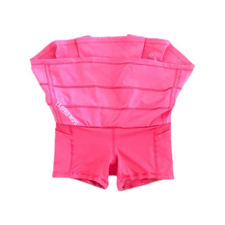 Lululemon Pace Rival Skirt Pink Glossy Regular Size 2