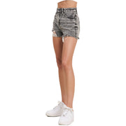 Jelly Jeans Black Washed Fray Hem Shorts Jean Shorts Size S, M, L, XL