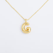 Choose your name! A-Z Letters in Gold. 26 English Alphabet Pendant Necklace