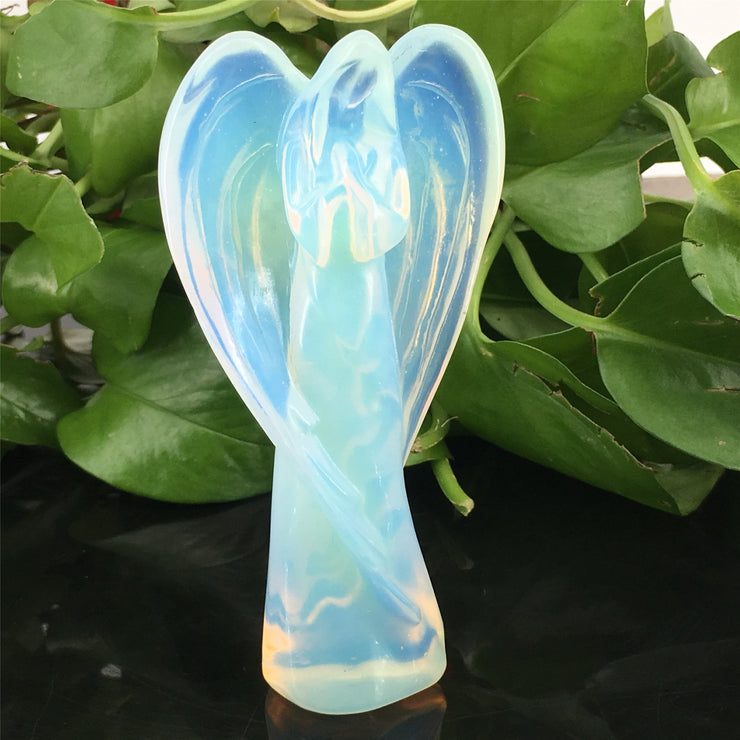 Opal Angel Goddess Small Sculpture Handicraft Home Decor