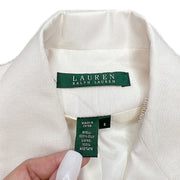 Ralph Lauren White Womens Blazer Silk 100% Size 6