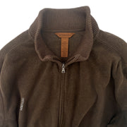 St. John’s Bay Mens Sweatshirt Brown Teddy Zipper Size XXL