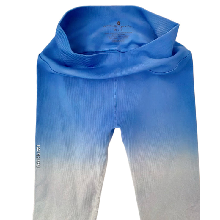 Spiritual Gangster Ombre Leggings White to Blue M/L