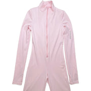 Ski Suit Jumpsuit Onesie Long Sleeved Stretchy in Baby Pink Size XXS