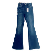 Jelly Jeans Bell Bottom Jeans Frayed High Wasted Size 1, 3, 5, 7, 9, 11, 13