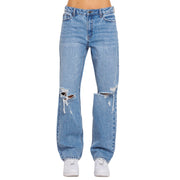 Jelly Jeans High Wasted Ripped Knee Flared Blue Size 1, 3, 5, 7, 9, 11, 13