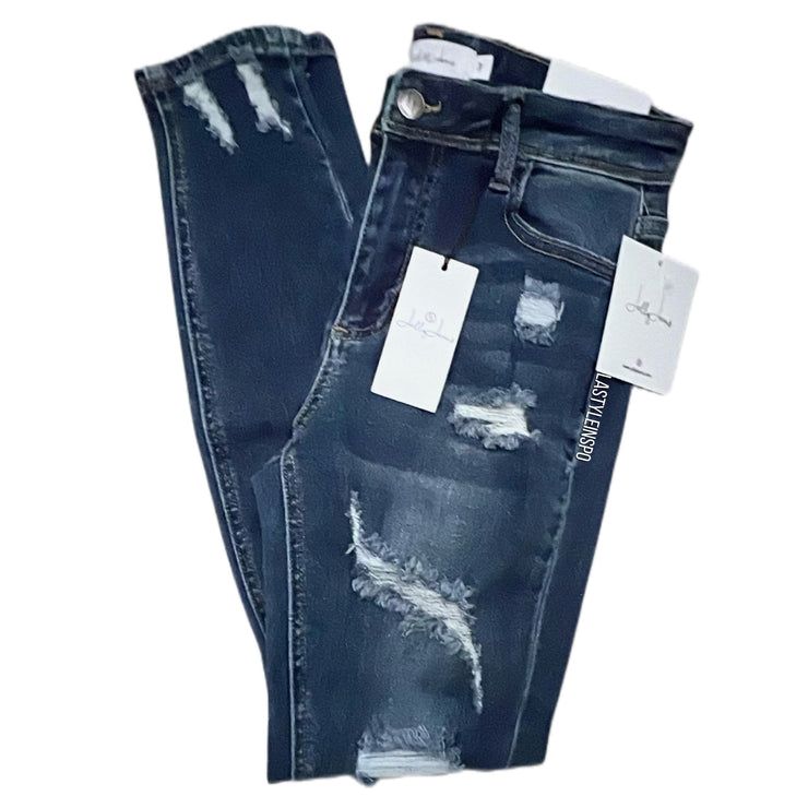 Jelly Jeans Cigarret Leg Hem Ripped Size 1, 3, 5, 7, 9, 11, 13