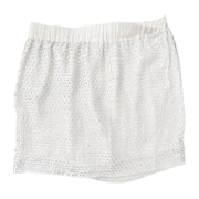 L’AGENCE Silk Mini Skirt Diamonds in White Ivory Size XS