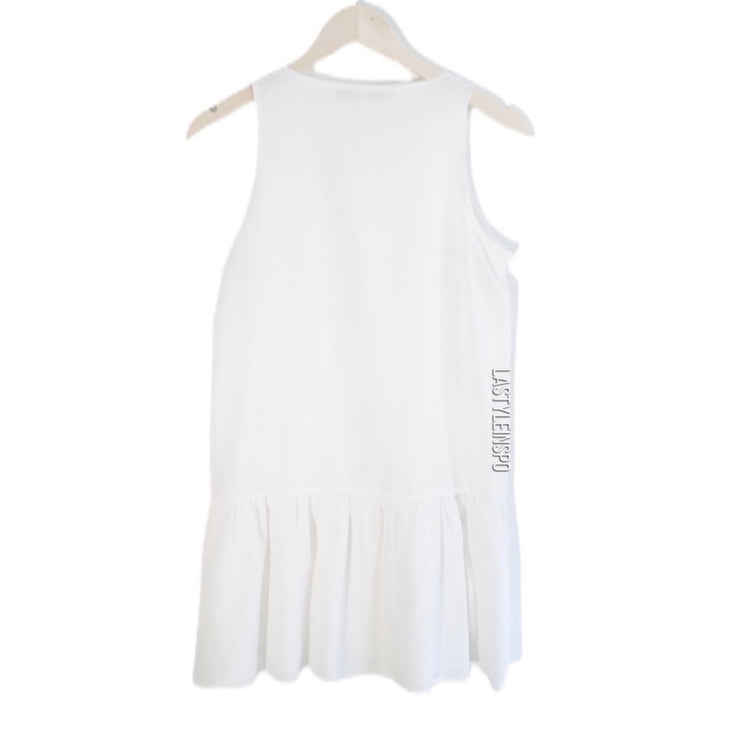 Lovers + Friends Womens Ruffled Mini Dress White XS
