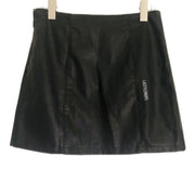 Moto Vegan Leather Mini Skirt Inspo As Seen On Celeb Size Medium
