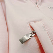 Adidas Originals Womens Hoodie Sports Pink Metal Logo Large