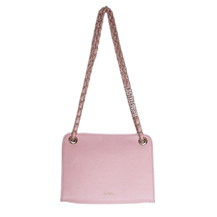 NEW Pink Purse Wallet Small Bag Chained Belt in Gold