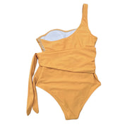 CHIC NYC Swimwear Bathing Suit Belted Yellow Mustard Size Small