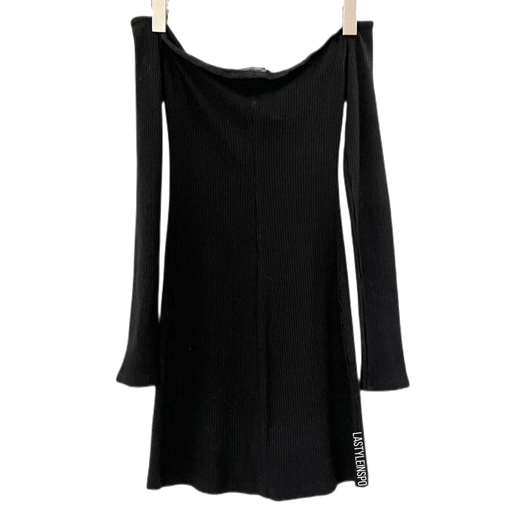 Reformation Knit Dress Long Sleeved Mini Dress Black Size XS
