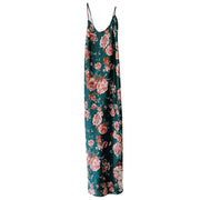 Free People Intimately Floral Maxi Dress Silky Green Pink Size Medium