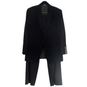 Hugo Boss Mens Suit Two Pieces Black Blazer 38S Pants 35/R