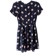 Reformation Cut Sleeves Floral Dress Blue Size 0