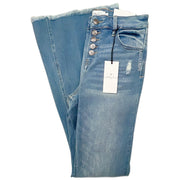 Jelly Jeans Button Fly Flare Leg Denim Blue  Size 1, 3, 5, 7, 9, 11, 13