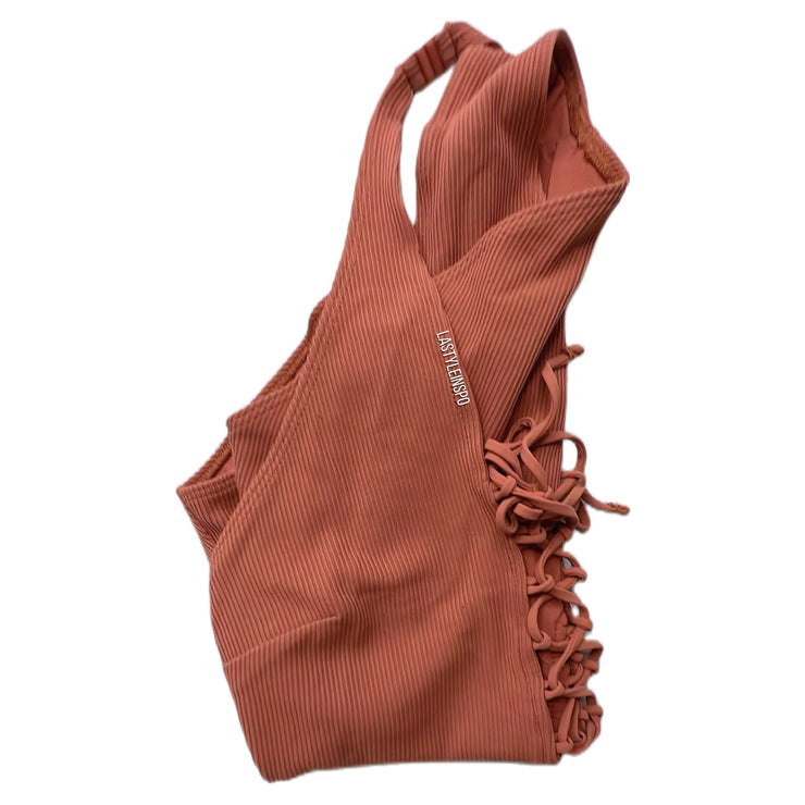 Zara Beachy Bodysuit Swimwear Suit Orange Terracotta Size M