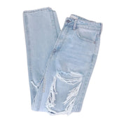 Jelly Jeans Light Blue Straight Jeans Double Knee Ripped Size 1, 3, 5, 7, 9, 11, 13