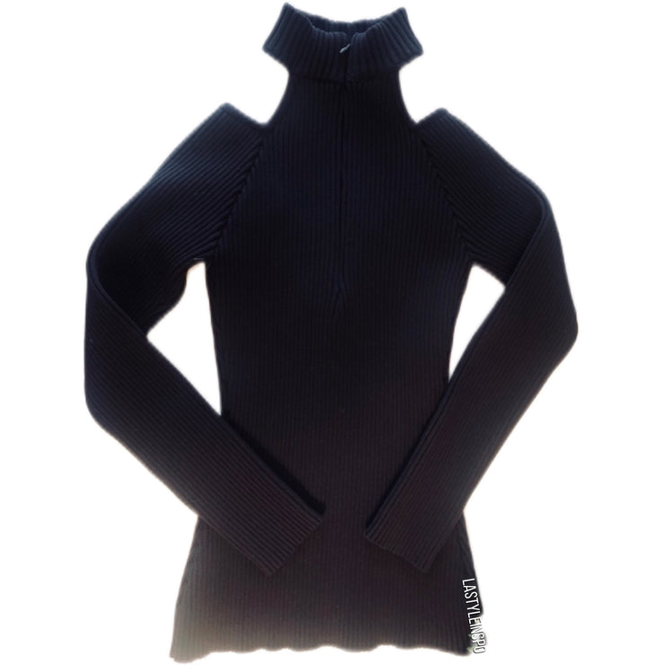 MAJORELLE Knit Blouse Skyfall Sweater Black Woman XS