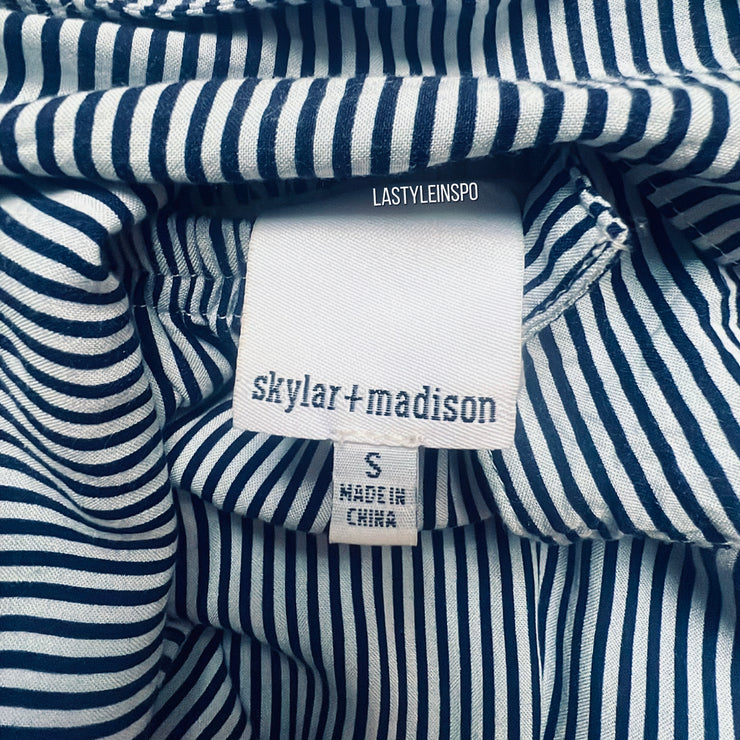 Skylar + Madison Tribe dress Tie Bow Striped Size Small