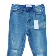 Jelly Jeans Classic but Raw and Frayed Denim Blue Wash Size 1, 3, 5, 7, 9, 11, 13