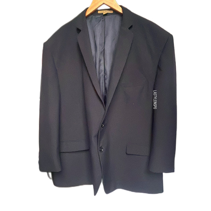 Alain Dupetit Mens Blazer Suit Navy Size 54R/48