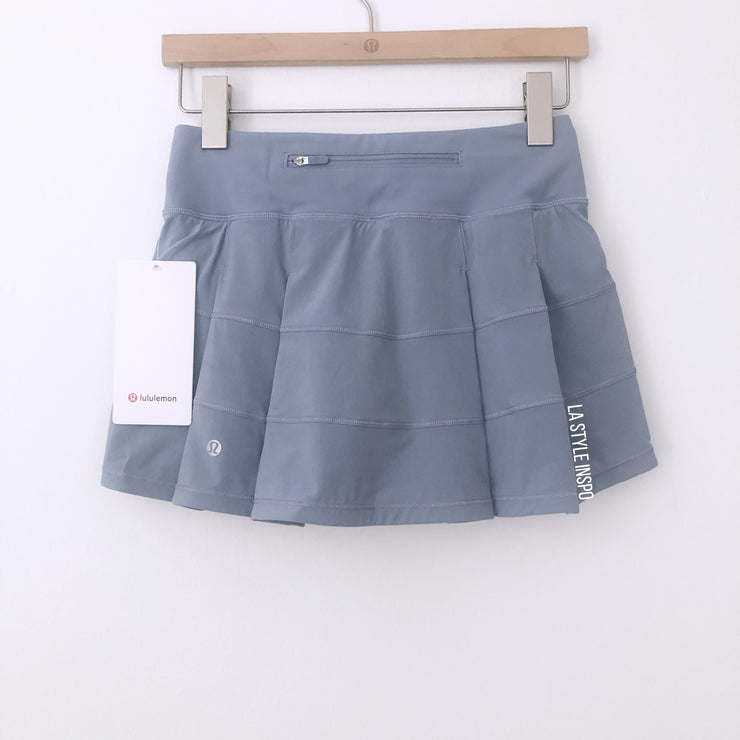 Lululemon Tennis Skirt Skort Pace Rival Blue Chambray Regular Size 2