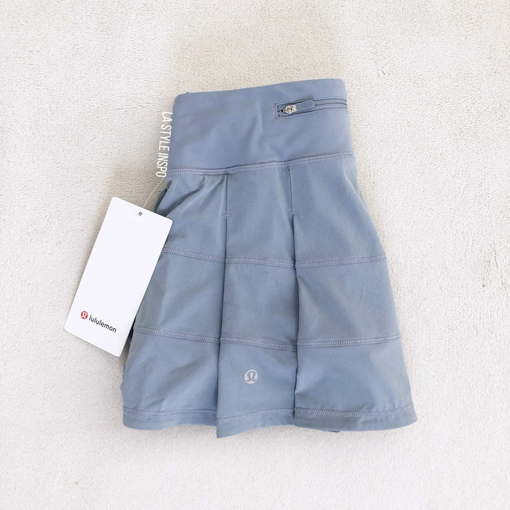 Lululemon Tennis Skirt Skort Pace Rival Blue Chambray Regular Size 2