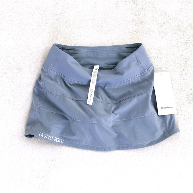 Lululemon Tennis Skirt Skort Pace Rival Blue Chambray Regular Size 2