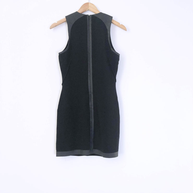 Rag & Bone New York Business Casual Faux Leather Black Dress Size Small