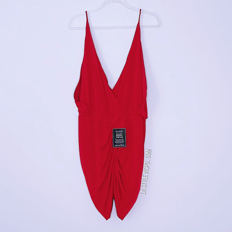 Retrofête Mini Dress Red Size Large