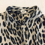 L’AGENCE Leopard Blouse As Seen On Rosie Huntington S