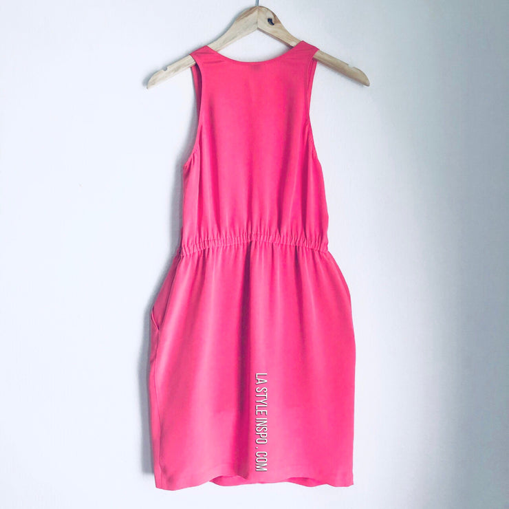 Wilfred Silk Dress Pink Bubblegum Size 4