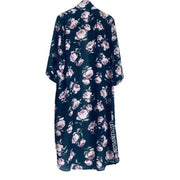 Floral Maxi Robe Blue Navy Pink Size S-M