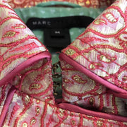 Marc Jacobs Hearts Coat Gold Pink Size Medium